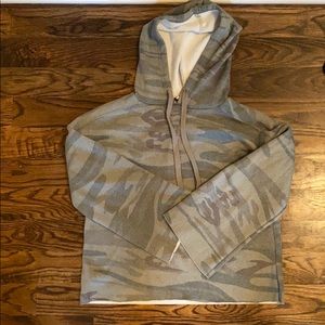 Z Supply camo fleece hoodie
